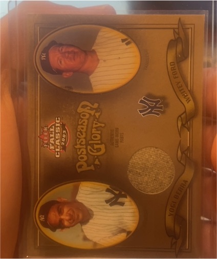 2003 Fleer Fall Classics Postseason Glory #6 Whitey Ford/Yogi Berra — front
