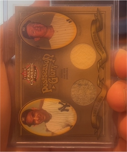 2003 Fleer Fall Classics Postseason Glory #6 Yogi Berra / Mickey Ford — front