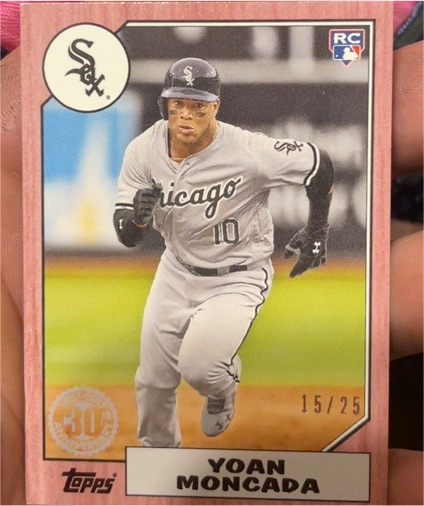2017 Topps 1987 30th Anniversary #87-155 Yoan Moncada — front