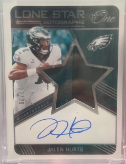 2021 Panini Lone Star Autographs #13/20 Jalen Hurts — front