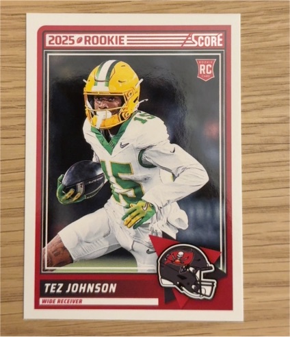 2025 Panini Score #34 Tez Johnson — front