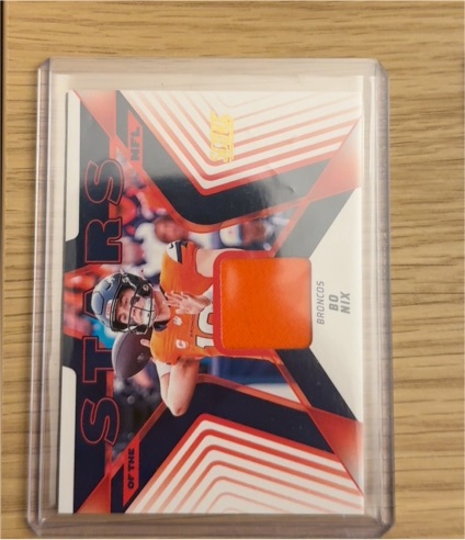 2025 Panini Score #SNJ-BNX Bo Nix — front