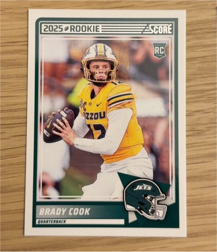 2025 Panini Score #36 Brady Cook Rookie — front
