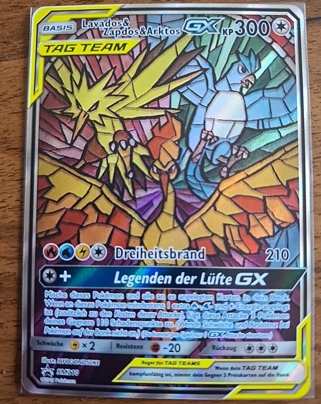 2019 Pokémon SM210 Moltres & Zapdos & Arktos GX Tag Team — front