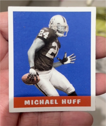 2006 Leaf Rookies and Stars 1948 Leaf Blue #29 Michael Huff — front