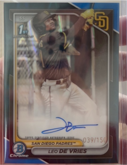 2024 Bowman Chrome #CPA-LD Leo De Vries — front