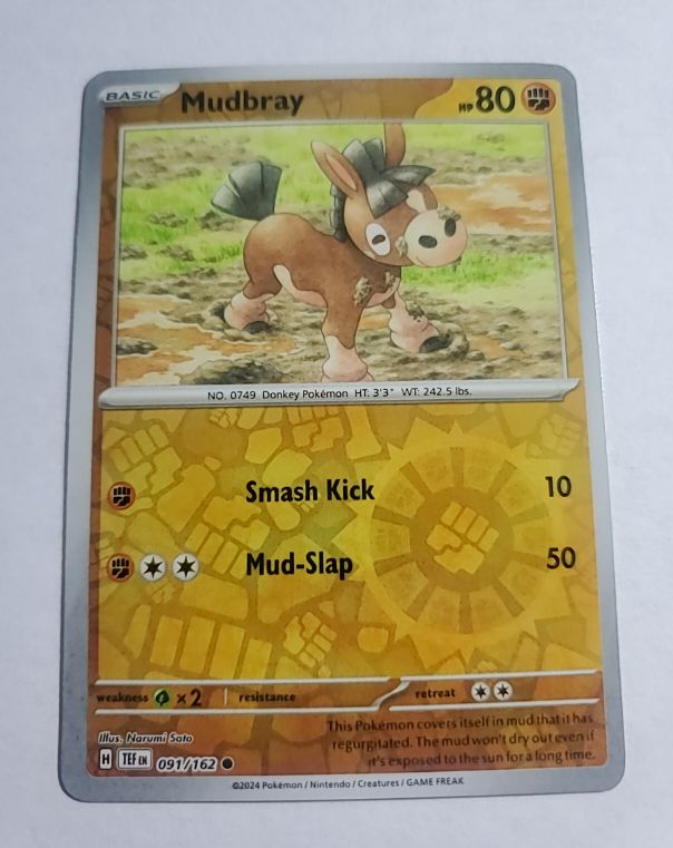 2024 Pokemon SV05: Temporal Forces #091 Mudbray — front
