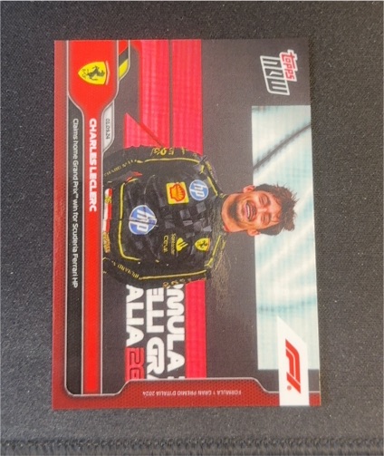 2024 Topps Now F1 #49 Charles Leclerc Podium Italia Grand Prix — front