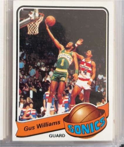 1979-80 Topps #27 Gus Williams — front