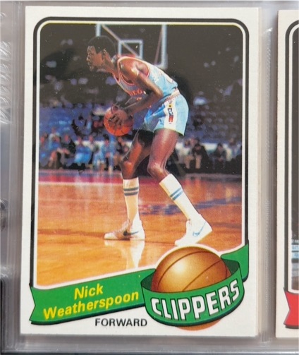 1979-80 Topps #61 Nick Weatherspoon — front