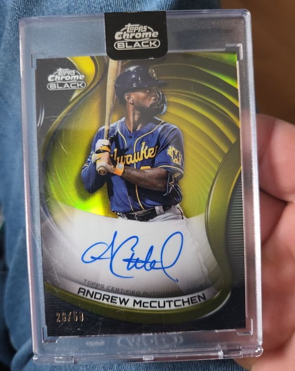 2022 Topps Chrome Black #CBA-AM Andrew McCutchen — front