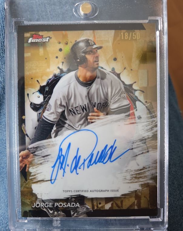 2024 Topps Finest #FA-JP Jorge Posada — front