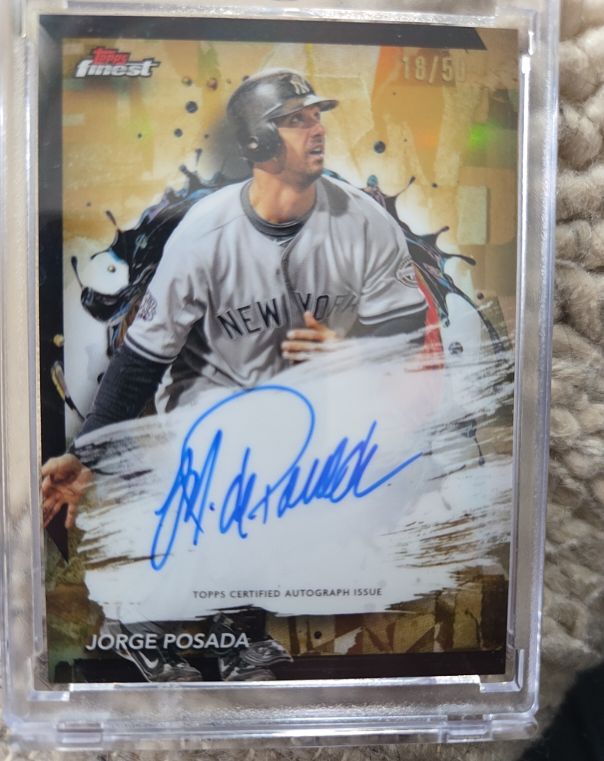 2024 Topps Finest #18/50 Jorge Posada — front