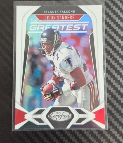 2020 Panini Certified The Greatest #G-DS Deion Sanders — front