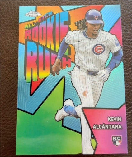 2025 Topps Chrome #CERR-8 Kevin Alcántara All-Etch Rookie Rush — front