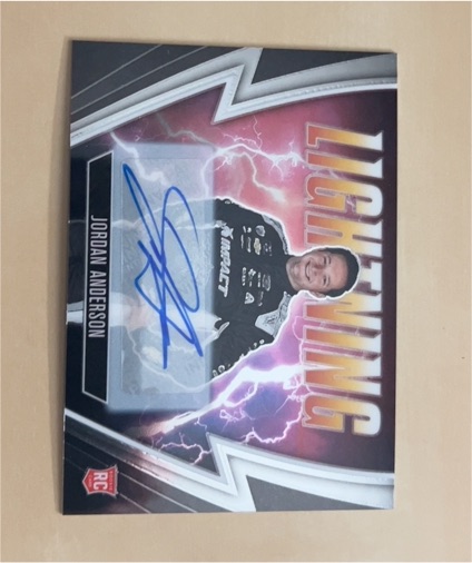 2023 Panini Chronicles #8 Jordan Anderson Lightning Auto Rookie Card — front