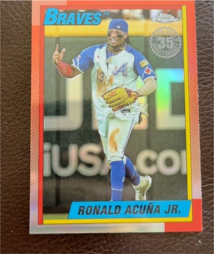 2025 Topps Chrome #90CB-2 Ronald Acuña Jr. — front