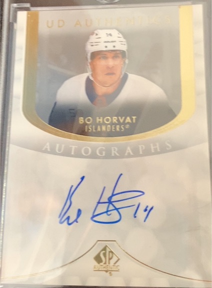 2023-24 Upper Deck SP Authentic Bo Horvat Autograph — front