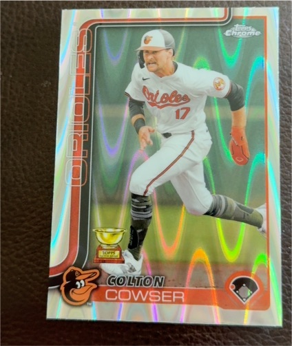 2025 Topps Chrome #44 Colton Cowser Rookie Gold Cup — front
