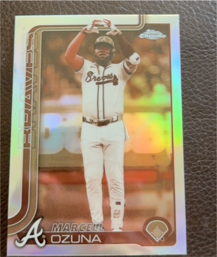 2025 Topps Chrome Sepia Refractor #250 Marcell Ozuna — front