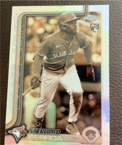 2025 Topps Chrome #163 Steward Berroa — front