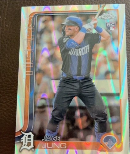 2025 Topps Chrome #225 Jace Jung — front