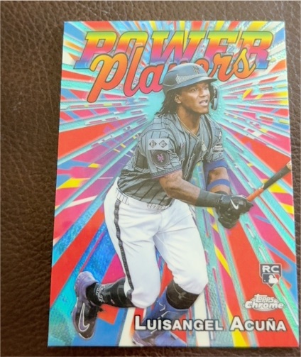 2025 Topps Chrome #PP-24 Luisangel Acuna Power Players Rookie — front