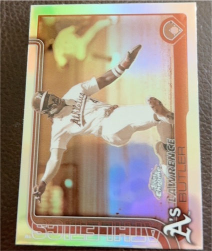 2025 Topps Chrome #67 Lawrence Butler Sepia Refractor — front