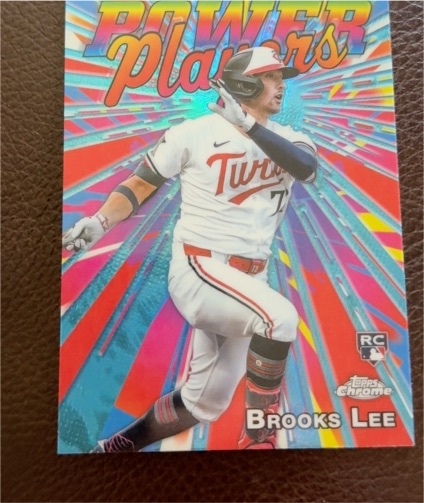 2025 Topps Chrome #PP-23 Brooks Lee Power Players Rookie Card — front