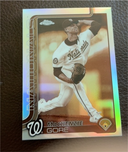 2025 Topps Chrome #160 MacKenzie Gore Sepia Refractor — front