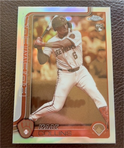 2025 Topps Chrome #92 Isaac Collins — front