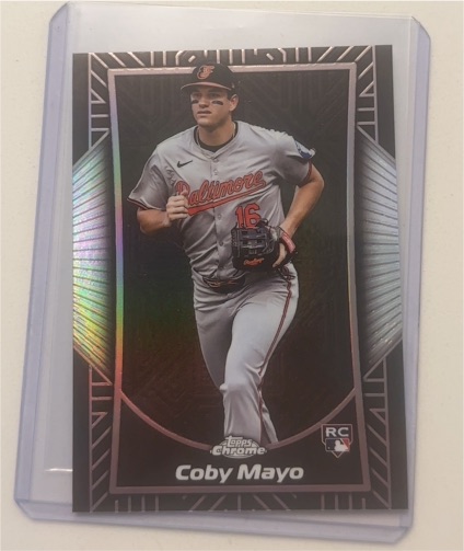 2025 Topps Chrome Shadow Etch #SE-12 Coby Mayo Rookie — front