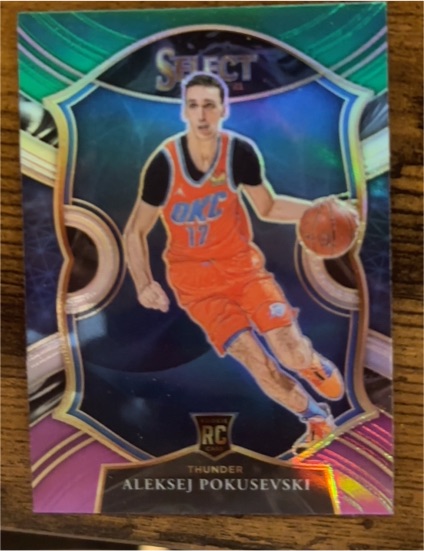 2020-21 Panini Select #77 Aleksej Pokusevski Rookie Card — front