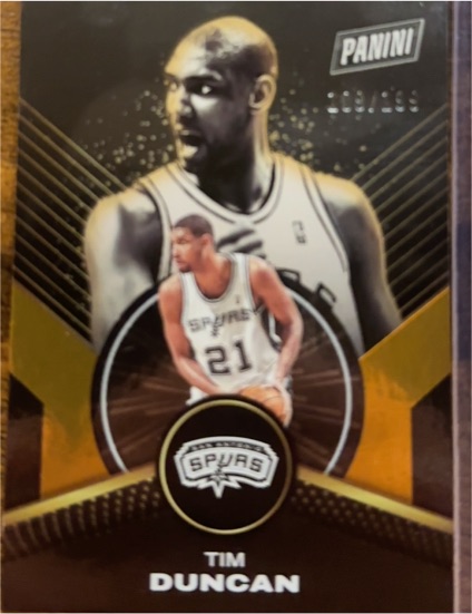 2024-25 Panini Player of the Day #51 Tim Duncan — front