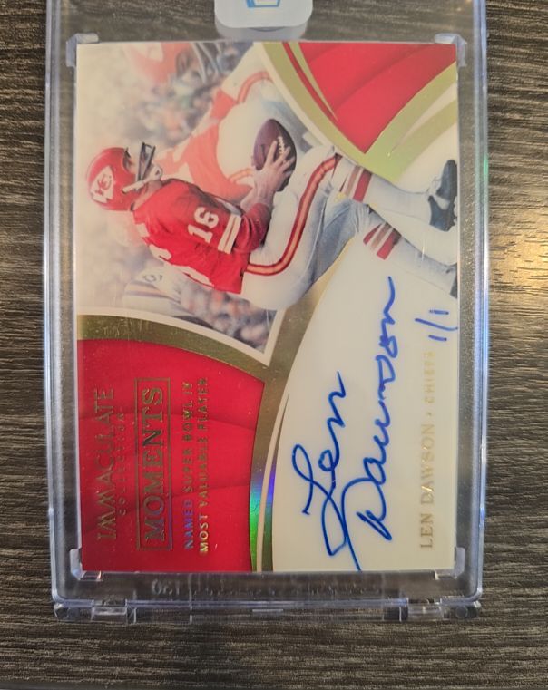 2022 Panini Immaculate Collection Immaculate Moments #II-LDA Len Dawson — front