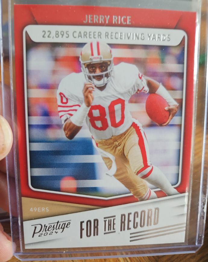 2024 Panini Prestige For the Record #FR-JR Jerry Rice — front
