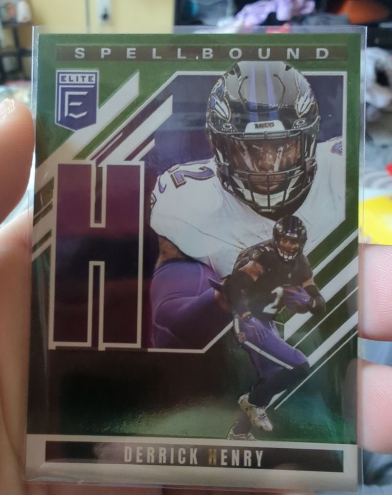 2025 Panini Donruss Elite #29 Derrick Henry Spellbound H Green Parallel — front