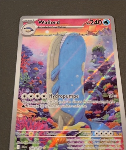 2025 Pokemon TCG Journey Together #162 Wailord Illustration Rare — front