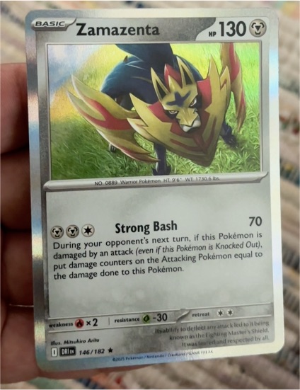 2025 Pokémon SV10: Destined Rivals #146 Zamazenta — front