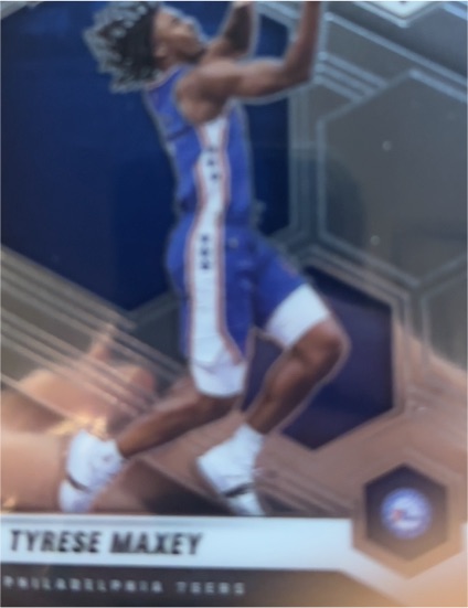 2020-21 Panini Mosaic #203 Tyrese Maxey Rookie RC Philadelphia 76ers — front