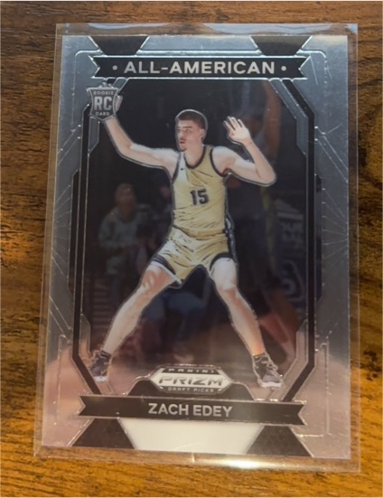 2024 Panini Prizm Draft Picks #15 Zach Edey All-American — front