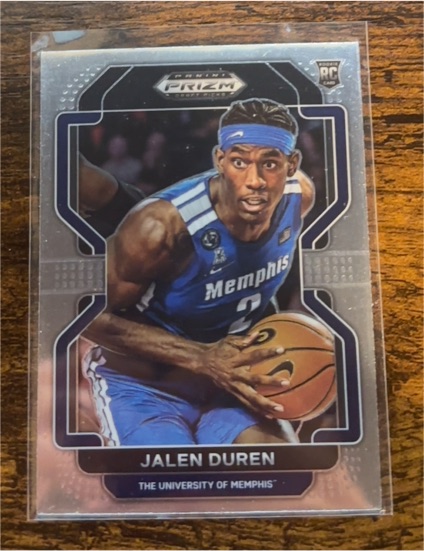 2022 Panini Prizm Draft Picks #58 Jalen Duren Memphis Tigers — front
