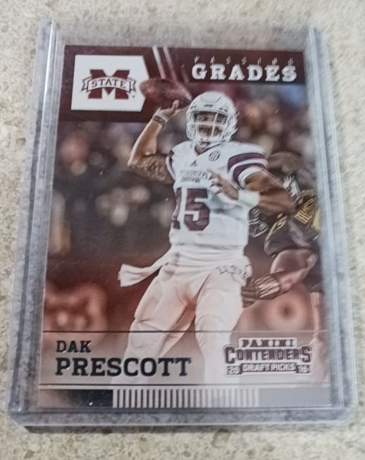 2016 Panini Contenders Draft Picks #7 Dak Prescott Passing Grades — front