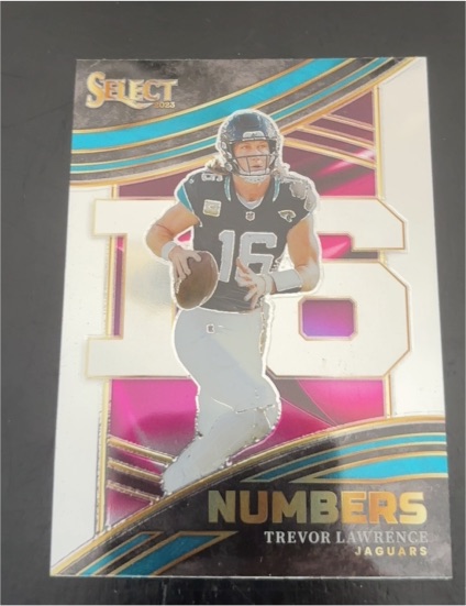 2023 Panini Select Numbers #NMB-TLA Trevor Lawrence — front