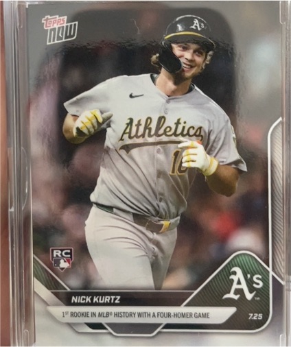 2025 Topps NOW #464 Nick Kurtz — front