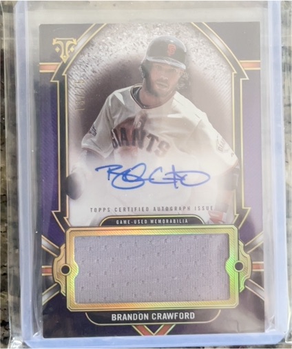 2024 Topps Triple Threads #AJR-CRAW Brandon Crawford — front