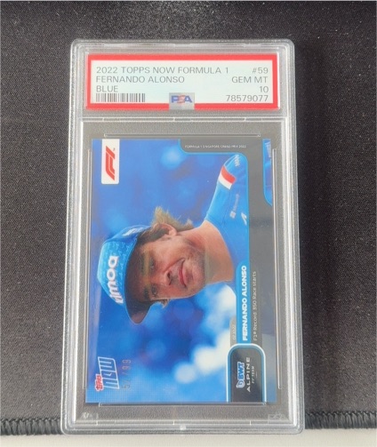2022 Topps Now Formula 1 #59 Fernando Alonso — front