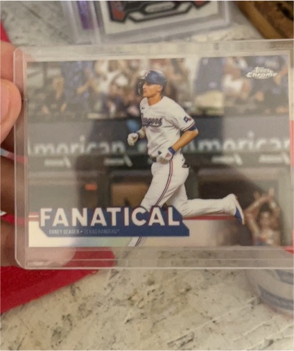 2025 Topps Chrome #FAN-11 Corey Seager Fanatical SSP Texas Rangers — front