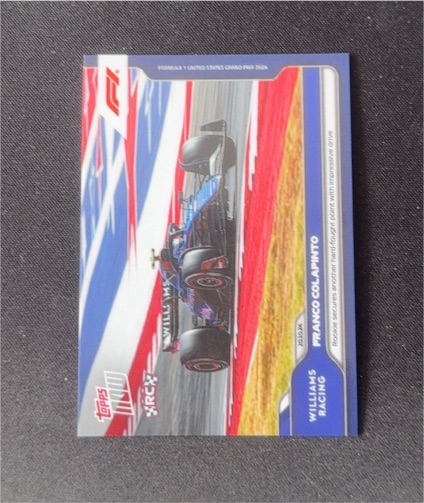 2024 Topps Now Formula 1 #62 Franco Colapinto — front
