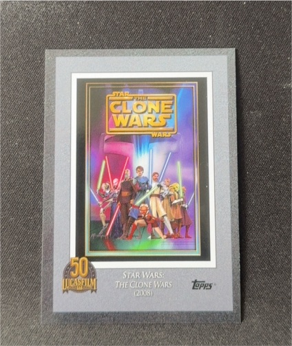 2021 Topps Star Wars Lucasfilm 50th Anniversary #17 The Clone Wars — front